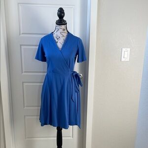 Ann Taylor Vibrant Blue Midi Dress